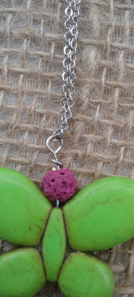 Handmade Lava Bead Necklace